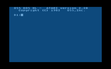 DOS XL 2.20 atari screenshot